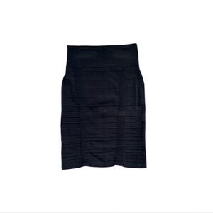 Rock and republic black ribbed pencil skirt